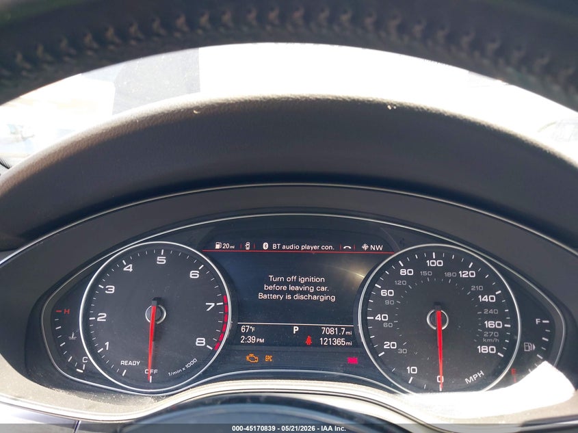2016 Audi A6 VIN WAUGFAFC6GN042171 IAAI salvage auction — LEFT FRONT, Clear (Michigan), sold $3,025 on 2026-07-30 (photo 7)