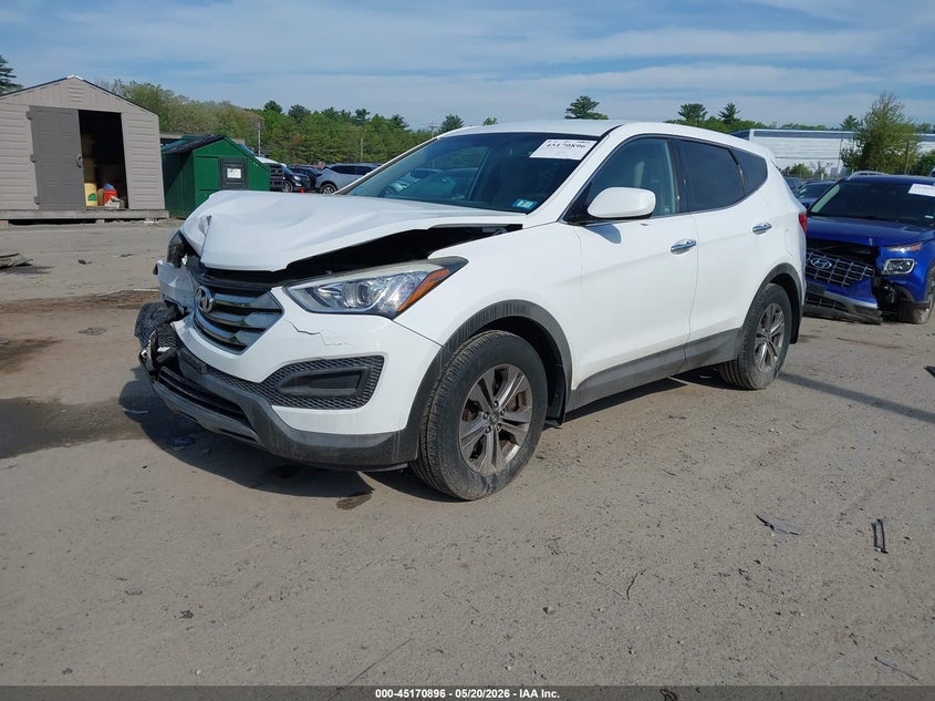 2015 Hyundai Santa fe VIN 5XYZTDLB5FG304656 IAAI salvage auction — FRONT END, Salvage (New Hampshire), sold $2,050 on 2026-07-12 (photo 2)