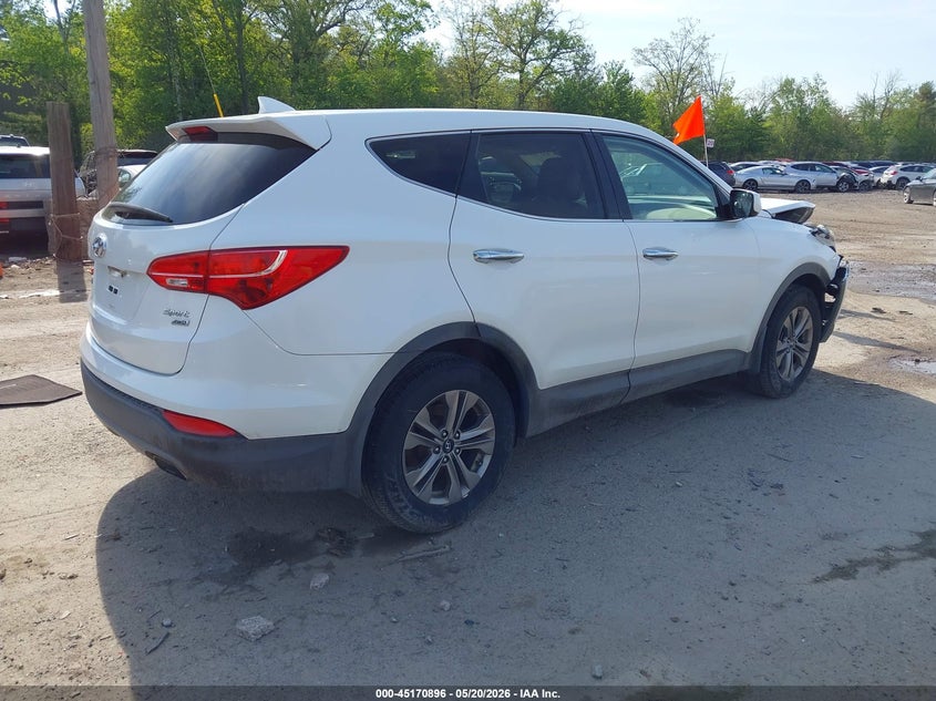 2015 Hyundai Santa fe VIN 5XYZTDLB5FG304656 IAAI salvage auction — FRONT END, Salvage (New Hampshire), sold $2,050 on 2026-07-12 (photo 4)
