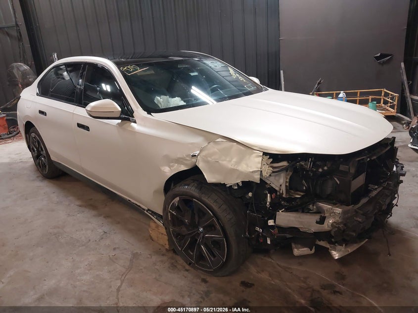 2024 BMW 7er VIN WBA33EJ0XRCR65702 IAAI salvage auction — FRONT END, Mv-907A (New York), sold $25,150 on 2026-07-07 (photo 1)