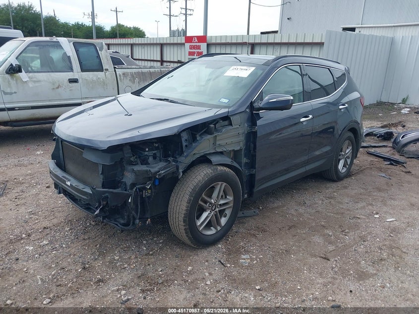 2017 Hyundai Santa fe VIN 5XYZU3LB5HG457631 IAAI salvage auction — FRONT END, Original (Texas), sold $3,900 on 2026-07-18 (photo 2)