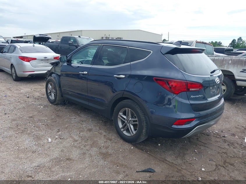 2017 Hyundai Santa fe VIN 5XYZU3LB5HG457631 IAAI salvage auction — FRONT END, Original (Texas), sold $3,900 on 2026-07-18 (photo 3)