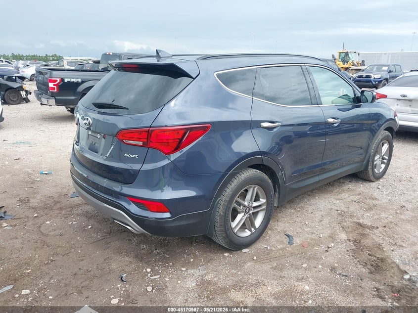 2017 Hyundai Santa fe VIN 5XYZU3LB5HG457631 IAAI salvage auction — FRONT END, Original (Texas), sold $3,900 on 2026-07-18 (photo 4)