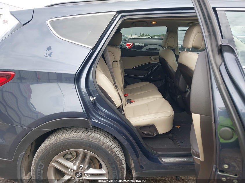 2017 Hyundai Santa fe VIN 5XYZU3LB5HG457631 IAAI salvage auction — FRONT END, Original (Texas), sold $3,900 on 2026-07-18 (photo 8)