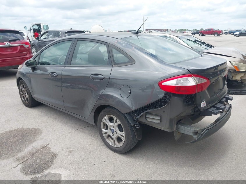 2015 Ford Fiesta VIN 3FADP4BJ2FM221105 IAAI salvage auction — RIGHT REAR, Salvage (Texas), sold $775 on 2026-07-09 (photo 3)