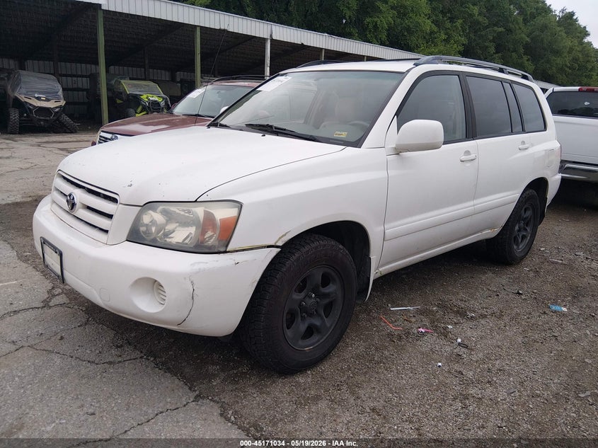 2005 Toyota Highlander VIN JTEHD21A550037493 IAAI salvage auction — NORMAL WEAR, Clear (Missouri), sold $1,400 on 2026-07-08 (photo 2)