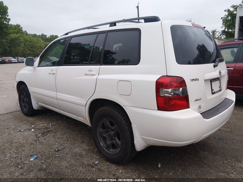 2005 Toyota Highlander VIN JTEHD21A550037493 IAAI salvage auction — NORMAL WEAR, Clear (Missouri), sold $1,400 on 2026-07-08 (photo 3)