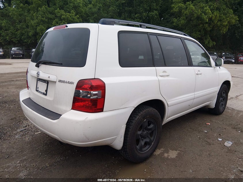 2005 Toyota Highlander VIN JTEHD21A550037493 IAAI salvage auction — NORMAL WEAR, Clear (Missouri), sold $1,400 on 2026-07-08 (photo 4)