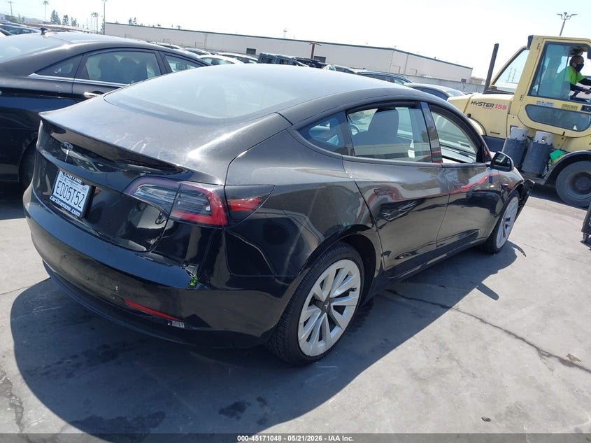 2023 Tesla Model 3 VIN 5YJ3E1EA8PF449248 IAAI salvage auction — FRONT END, Salvage Title, sold $5,900 on 2026-07-11 (photo 4)