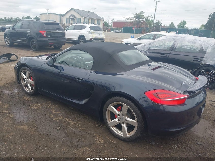 2015 Porsche Boxster VIN WP0CB2A81FS130163 IAAI salvage auction — FRONT END, Salvage (Virginia), sold $21,850 on 2026-07-06 (photo 3)