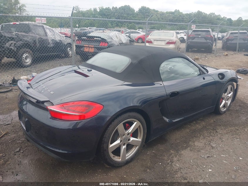 2015 Porsche Boxster VIN WP0CB2A81FS130163 IAAI salvage auction — FRONT END, Salvage (Virginia), sold $21,850 on 2026-07-06 (photo 4)