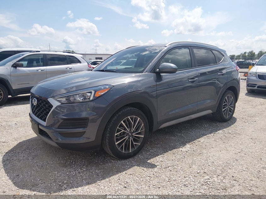 2021 Hyundai Tucson VIN KM8J33AL0MU409115 IAAI salvage auction — HAIL, Salvage Title, sold $25 on 2026-07-31 (photo 2)