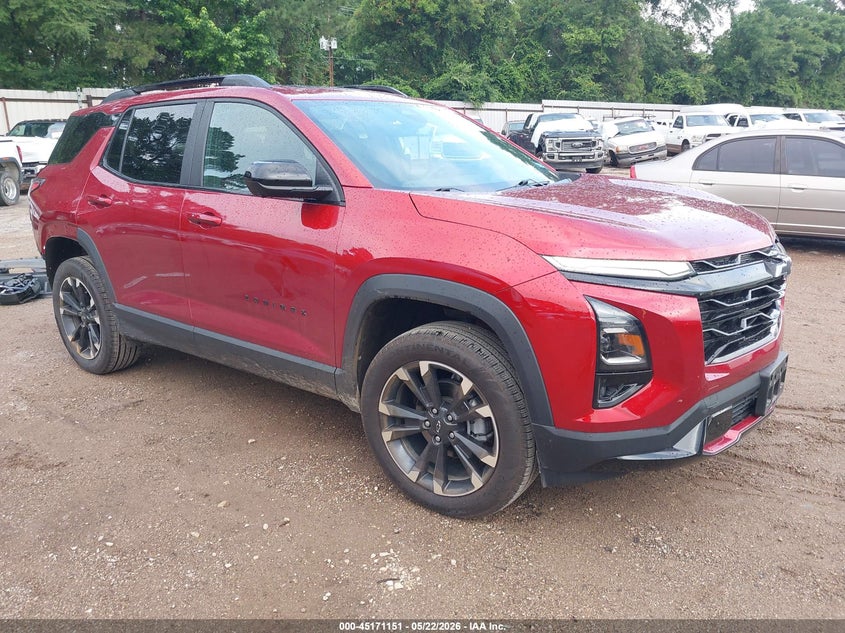 2025 Chevrolet Equinox VIN 3GNAXLEG9SL116995 IAAI salvage auction — FRONT & REAR, Salvage Title, sold $11,200 on 2026-07-30 (photo 1)