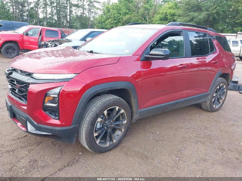 2025 Chevrolet Equinox VIN 3GNAXLEG9SL116995 IAAI salvage auction — FRONT & REAR, Salvage Title, sold $11,200 on 2026-07-30 (photo 2)