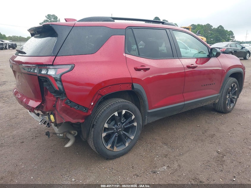 2025 Chevrolet Equinox VIN 3GNAXLEG9SL116995 IAAI salvage auction — FRONT & REAR, Salvage Title, sold $11,200 on 2026-07-30 (photo 4)