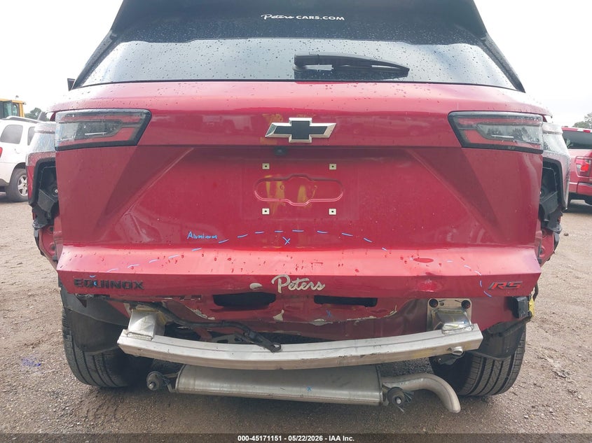 2025 Chevrolet Equinox VIN 3GNAXLEG9SL116995 IAAI salvage auction — FRONT & REAR, Salvage Title, sold $11,200 on 2026-07-30 (photo 6)
