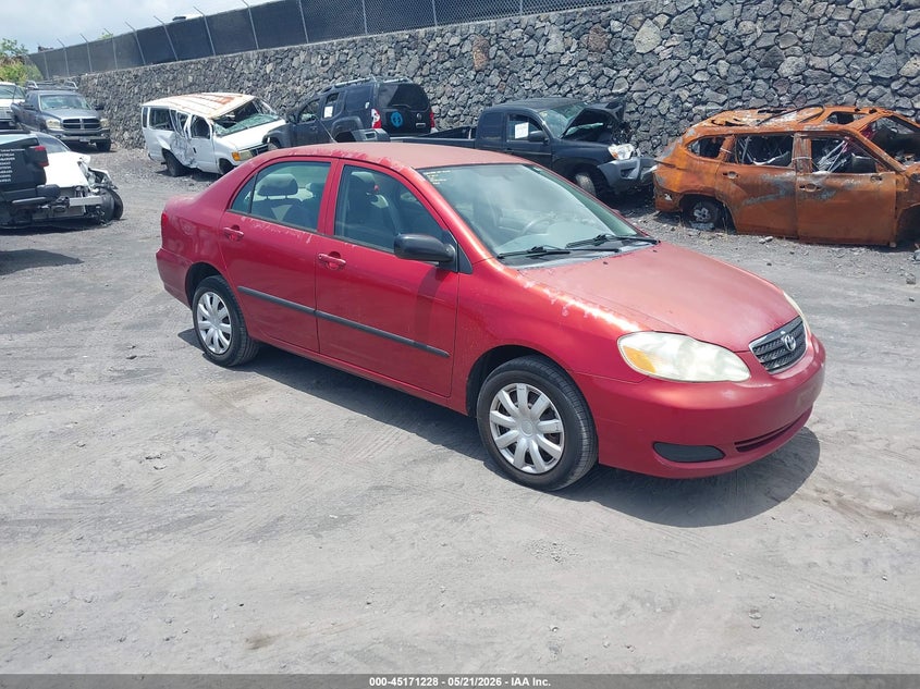 2006 Toyota Corolla VIN JTDBR32E560082082 IAAI salvage auction — REAR END, Salvage (Hawaii), sold $50 on 2026-07-21 (photo 1)