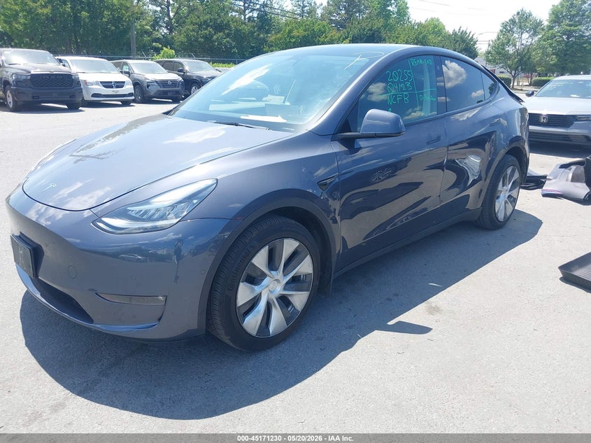 2022 Tesla Model y VIN 7SAYGAEE7NF433111 IAAI salvage auction — REAR END, Salvage (North Carolina), sold $10,750 on 2026-07-20 (photo 2)