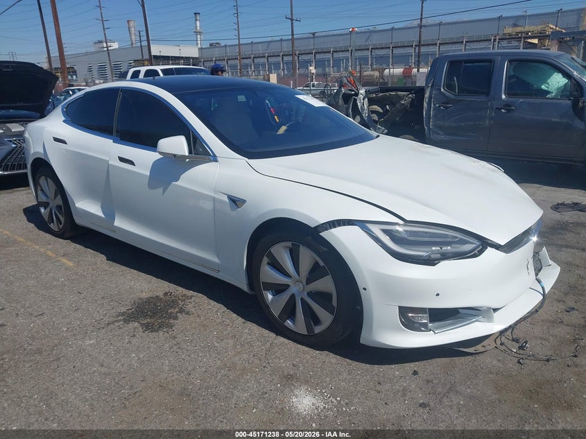 2020 Tesla Model s VIN 5YJSA1E25LF390461 IAAI salvage auction — FRONT END, Salvage (California), sold $10,000 on 2026-07-16 (photo 1)