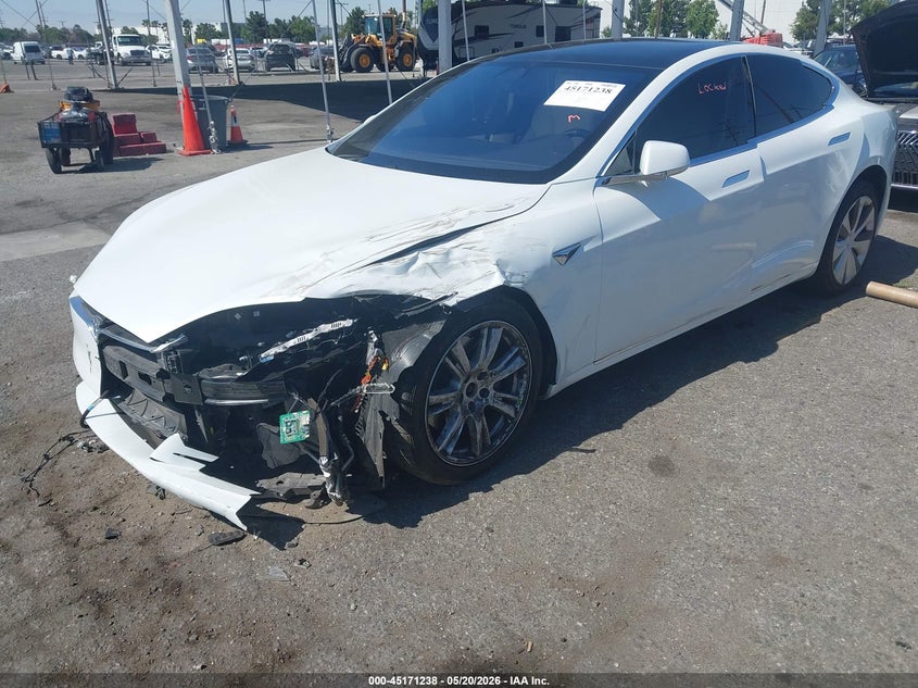 2020 Tesla Model s VIN 5YJSA1E25LF390461 IAAI salvage auction — FRONT END, Salvage (California), sold $10,000 on 2026-07-16 (photo 2)