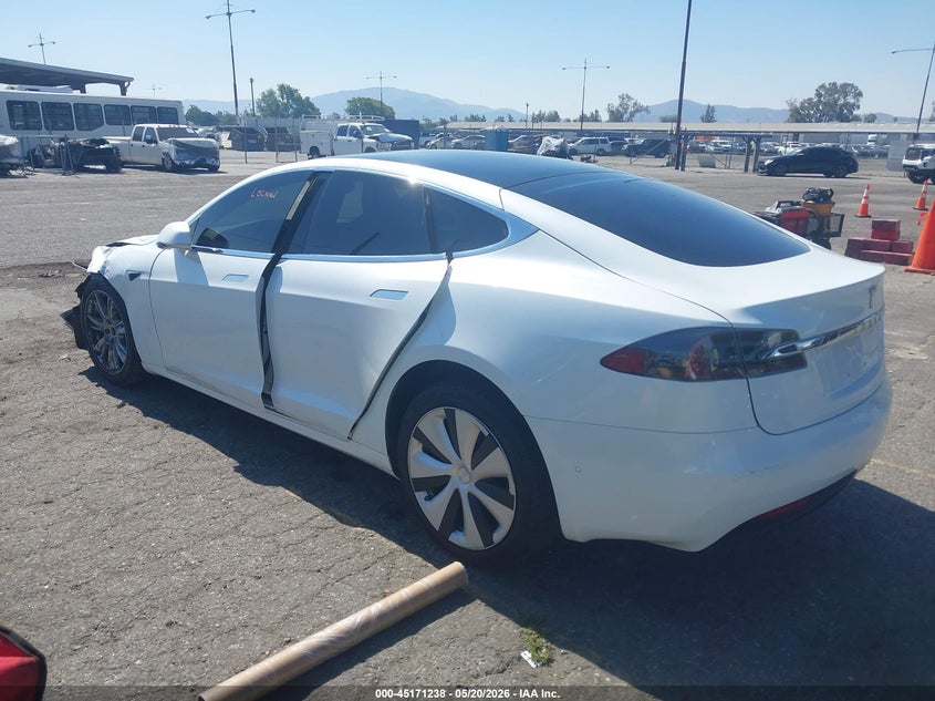 2020 Tesla Model s VIN 5YJSA1E25LF390461 IAAI salvage auction — FRONT END, Salvage (California), sold $10,000 on 2026-07-16 (photo 3)