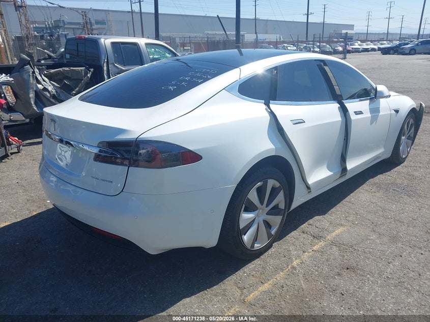 2020 Tesla Model s VIN 5YJSA1E25LF390461 IAAI salvage auction — FRONT END, Salvage (California), sold $10,000 on 2026-07-16 (photo 4)