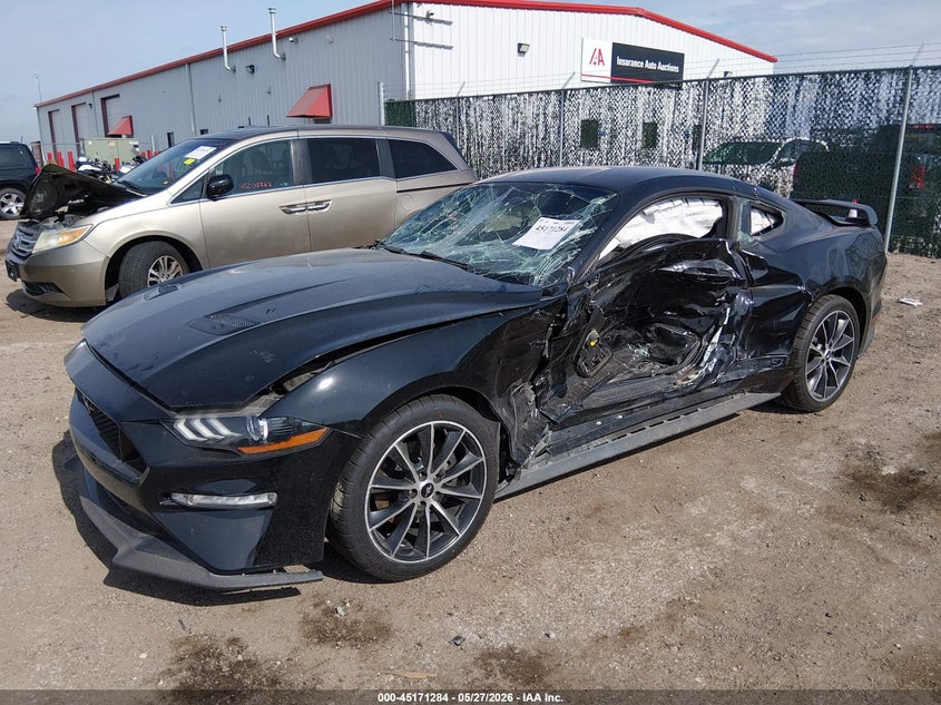 2018 Ford Mustang VIN 1FA6P8TH1J5126965 IAAI salvage auction — LEFT SIDE, Salvage (Kansas), sold $2,850 on 2026-07-24 (photo 2)