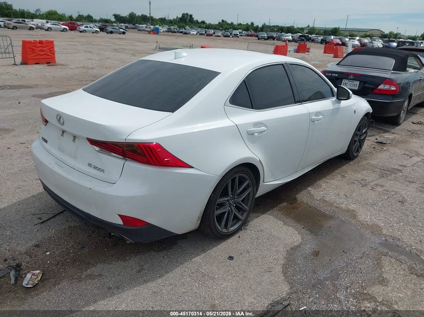 2017 Lexus Is VIN JTHBA1D21H5041483 IAAI salvage auction — FRONT END, Salvage Title, sold $6,200 on 2026-07-22 (photo 4)