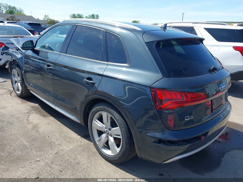 2018 Audi Q5 VIN WA1ANAFY6J2022335 IAAI salvage auction — FRONT END, Salvage (Ohio), sold $3,550 on 2026-07-24 (photo 3)