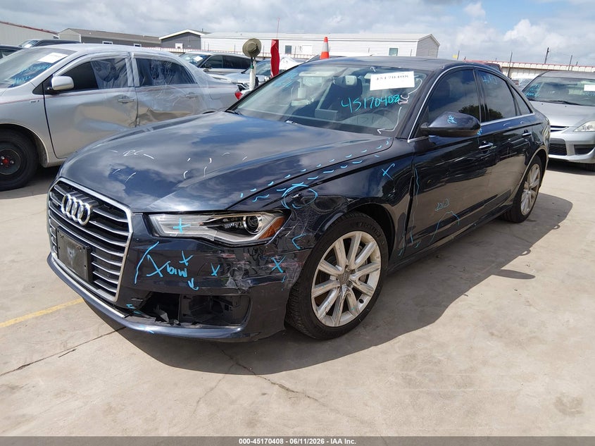2016 Audi A6 VIN WAUGFAFC3GN014232 IAAI salvage auction — LEFT FRONT, Original (Texas), sold $2,250 on 2026-07-28 (photo 2)