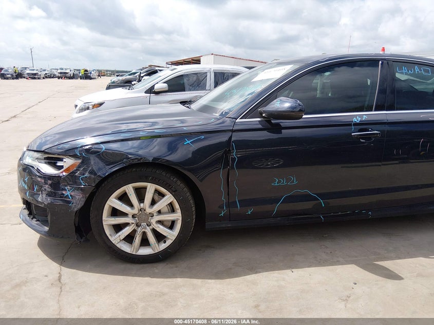 2016 Audi A6 VIN WAUGFAFC3GN014232 IAAI salvage auction — LEFT FRONT, Original (Texas), sold $2,250 on 2026-07-28 (photo 6)