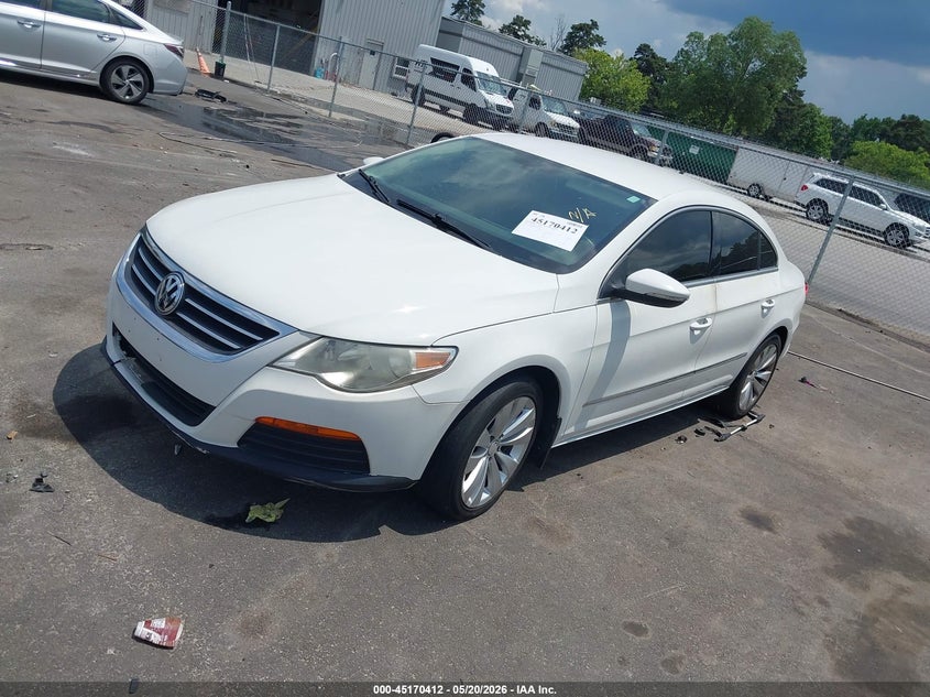 2012 Volkswagen Cc VIN WVWMP7AN9CE513660 IAAI salvage auction — FRONT END, Repossession Paperwork (Georgia), sold $50 on 2026-07-15 (photo 2)