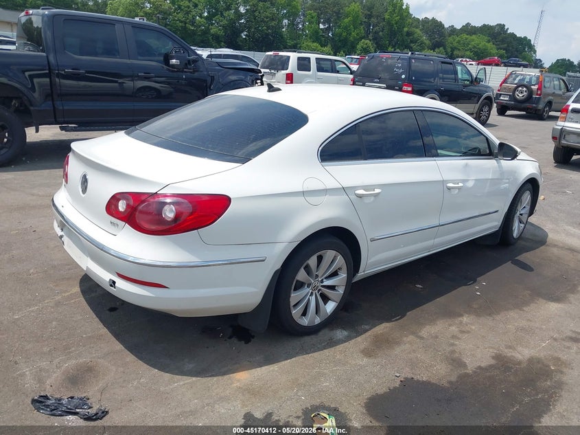 2012 Volkswagen Cc VIN WVWMP7AN9CE513660 IAAI salvage auction — FRONT END, Repossession Paperwork (Georgia), sold $50 on 2026-07-15 (photo 4)