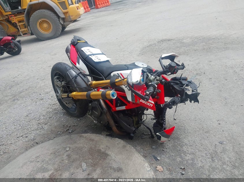 2023 Ducati Hypermotard VIN ZDMBAJDT3PB009259 IAAI salvage auction — ALL OVER, Mv-907A (New York), sold $1,950 on 2026-07-28 (photo 1)