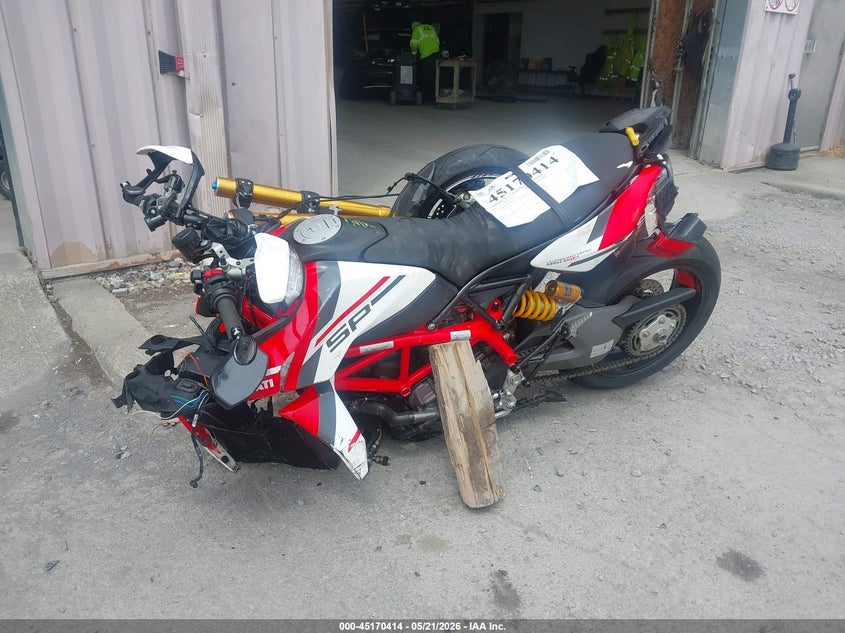2023 Ducati Hypermotard VIN ZDMBAJDT3PB009259 IAAI salvage auction — ALL OVER, Mv-907A (New York), sold $1,950 on 2026-07-28 (photo 2)