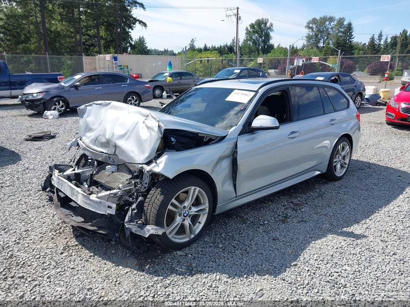 2015 BMW 3er VIN WBA3K5C5XFK301641 IAAI salvage auction — FRONT END, Wait Title, sold $1,750 on 2026-08-14 (photo 2)
