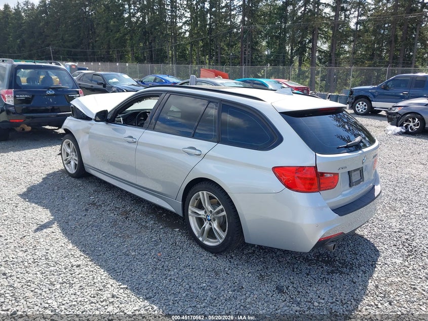 2015 BMW 3er VIN WBA3K5C5XFK301641 IAAI salvage auction — FRONT END, Wait Title, sold $1,750 on 2026-08-14 (photo 3)