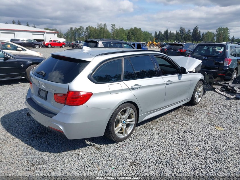 2015 BMW 3er VIN WBA3K5C5XFK301641 IAAI salvage auction — FRONT END, Wait Title, sold $1,750 on 2026-08-14 (photo 4)