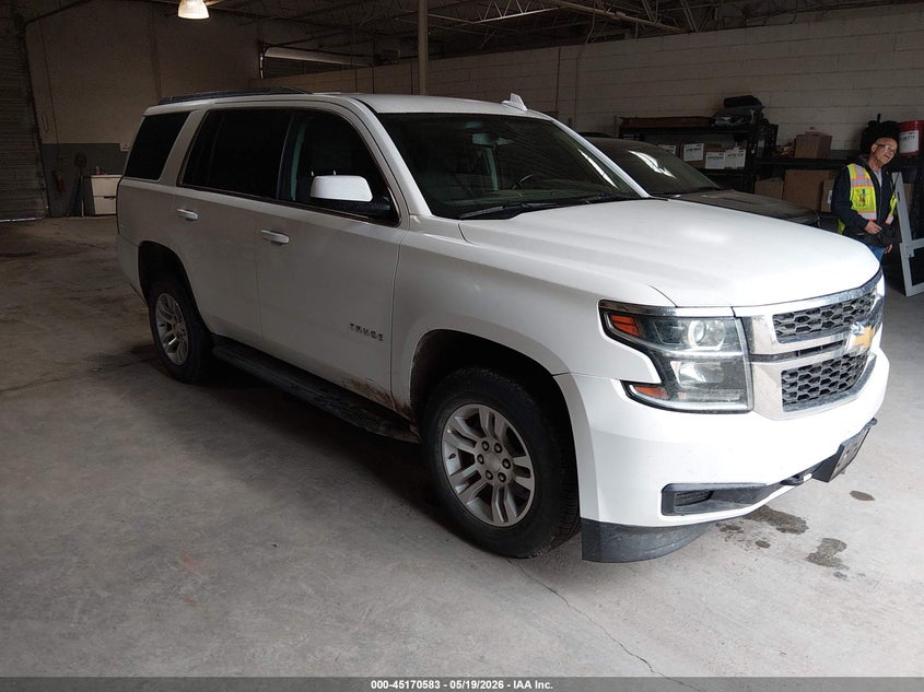 2017 Chevrolet Tahoe VIN 1GNSKAEC0HR309283 IAAI salvage auction — FRONT END, Sf97 (Oklahoma), sold $18,100 on 2026-07-09 (photo 1)