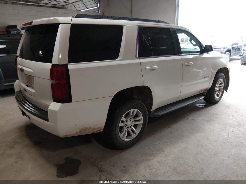 2017 Chevrolet Tahoe VIN 1GNSKAEC0HR309283 IAAI salvage auction — FRONT END, Sf97 (Oklahoma), sold $18,100 on 2026-07-09 (photo 4)