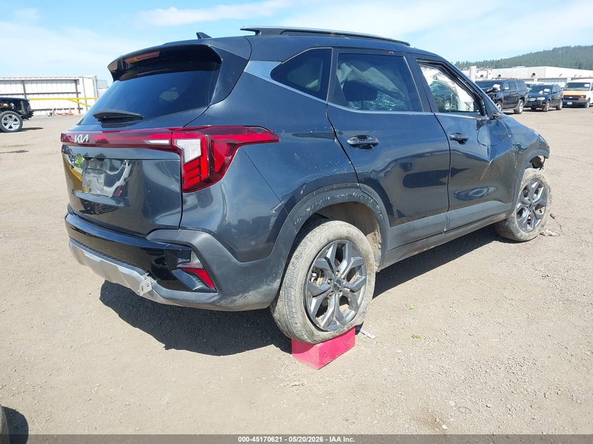 2024 Kia Seltos VIN KNDEU2AA4R7505136 IAAI salvage auction — ROLLOVER, Bill Of Sale (Washington), sold $600 on 2026-07-07 (photo 4)