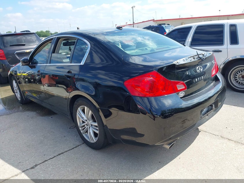 2011 Infiniti G25 VIN JN1DV6AP3BM600950 IAAI salvage auction — NORMAL WEAR, Original (Texas), sold $375 on 2026-07-06 (photo 3)