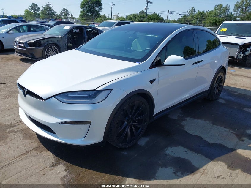 2022 Tesla Model x VIN 7SAXCBE57NF361677 IAAI salvage auction — REAR END, Salvage (South Carolina), sold $23,200 on 2026-07-19 (photo 2)