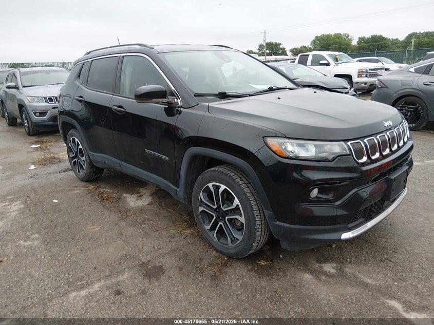 2022 Jeep Compass VIN 3C4NJDCB1NT107172 — IAAI salvage auction photo