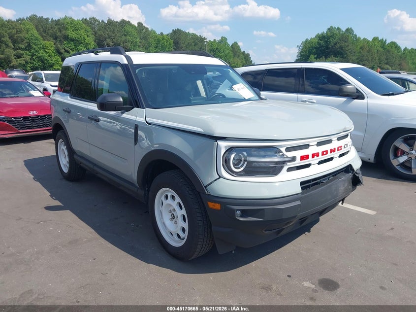 2024 Ford Bronco sport VIN 3FMCR9G6XRRE57330 IAAI salvage auction — FRONT END, Salvage (Idaho), sold $7,100 on 2026-07-29 (photo 1)