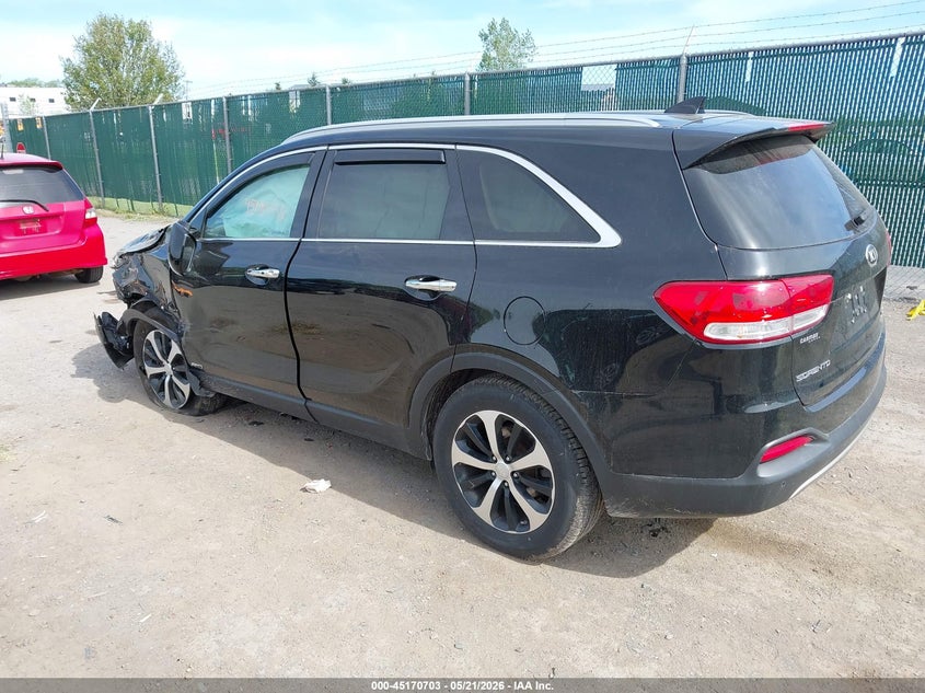 2016 Kia Sorento VIN 5XYPHDA11GG049749 IAAI salvage auction — LEFT FRONT, Mv-907A (New York), sold $1,850 on 2026-07-07 (photo 3)