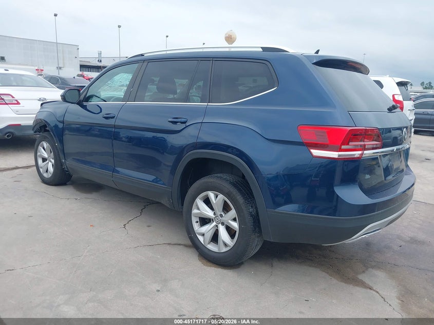 2018 Volkswagen Atlas VIN 1V2AP2CA0JC540107 IAAI salvage auction — FRONT END, Salvage (Texas), sold $2,100 on 2026-07-09 (photo 3)