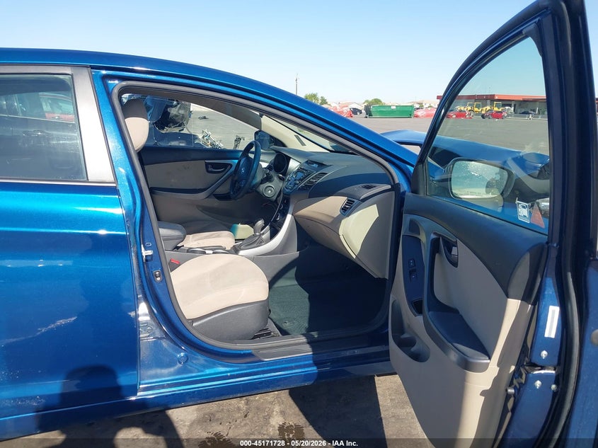 2014 Hyundai Elantra VIN KMHDH4AE8EU056386 IAAI salvage auction — FRONT END, Salvage (Arizona), sold $1,400 on 2026-07-07 (photo 5)