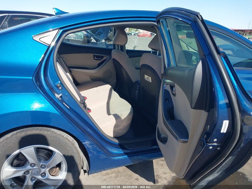2014 Hyundai Elantra VIN KMHDH4AE8EU056386 IAAI salvage auction — FRONT END, Salvage (Arizona), sold $1,400 on 2026-07-07 (photo 8)