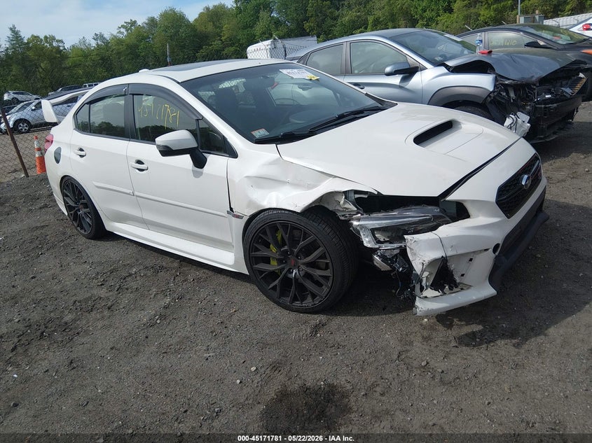 2018 Subaru Wrx sti VIN JF1VA2W61J9810685 IAAI salvage auction — RIGHT FRONT, Salvage (Massachusetts), sold $6,500 on 2026-07-21 (photo 1)